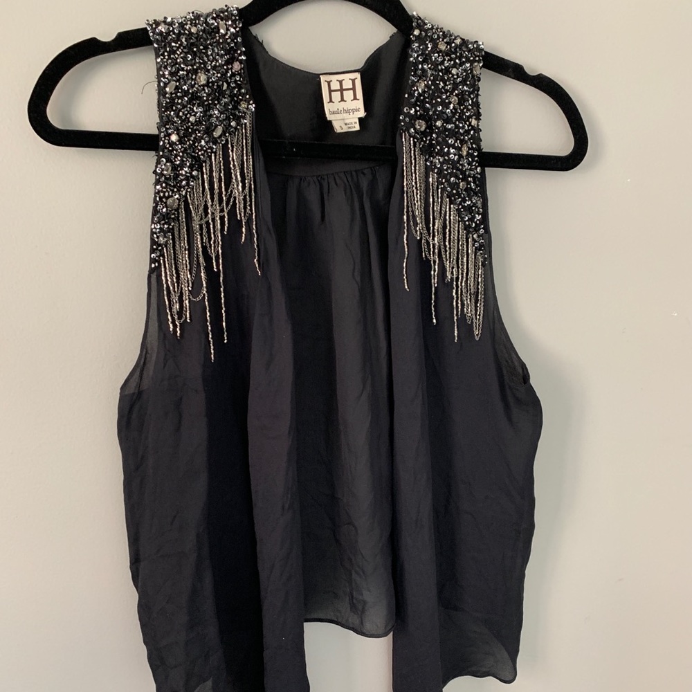 Haute Hippie Embroidered Top/Vest